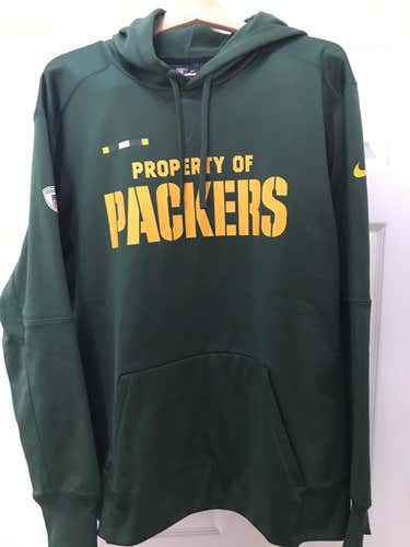 Green Bay Packers Nike Dri Fit hoodie men's XL NWOT