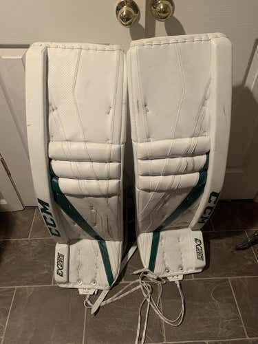 Used 37"+2.5 CCM Ccm eflex 3 Goalie Leg Pads Ben Bishop