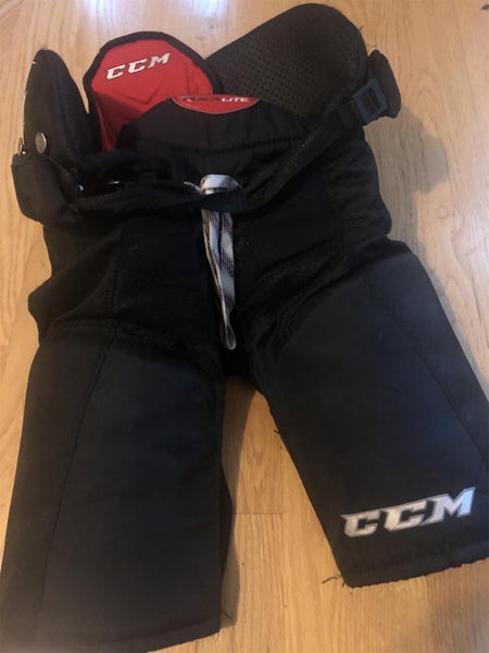 Black Used Junior XL CCM QuickLite Hockey Pants