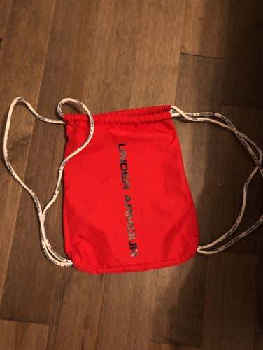 Red Under Armour Hockey String Backpack