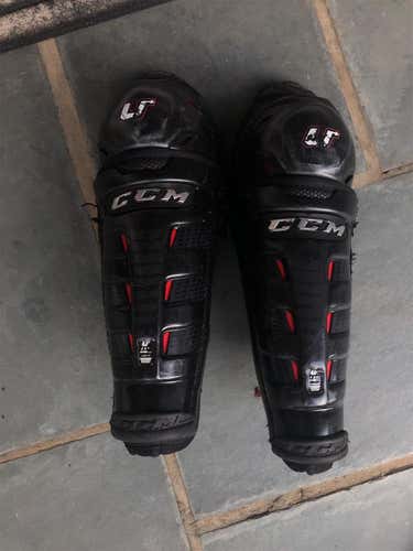 Used CCM U+ Crazy Light LE Shin Pads