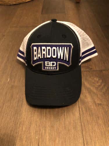 Black White And Purple Bardown Hat