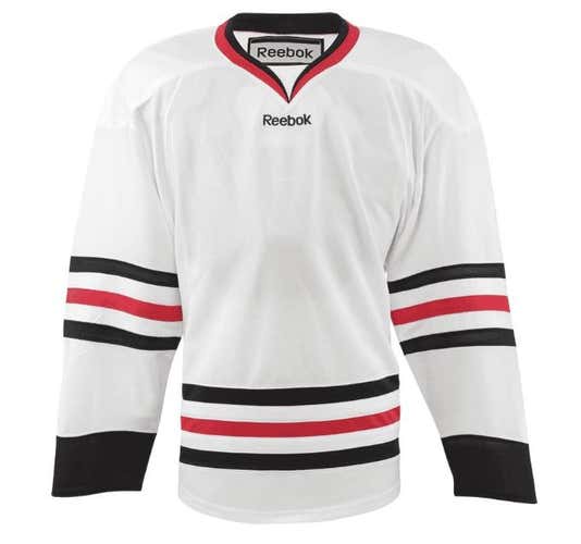Chicago Reebok Edge Away White Jersey Uncrested Blank Large L