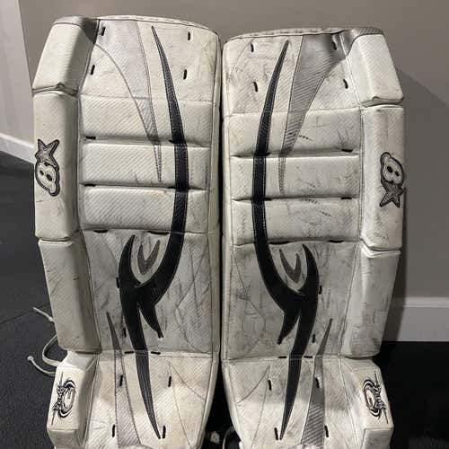 White Used 31" Brian's Zero G  Goalie Leg Pads