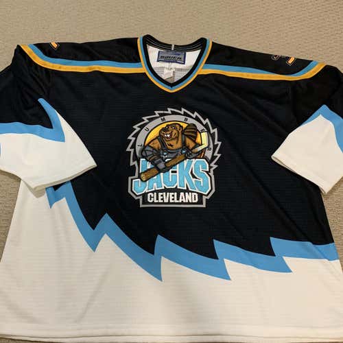 RARE Cleveland Lumberjacks Bauer XL Jersey