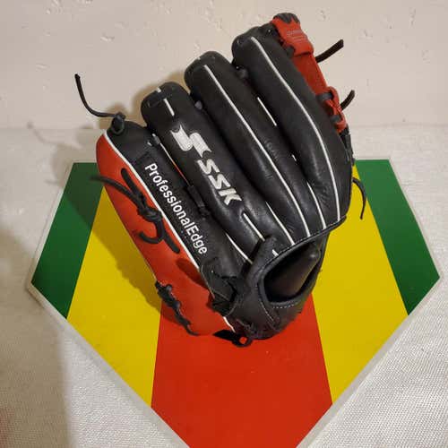 Red Used Kid Pitch (9YO-13YO) SSK Right Hand Throw Professional Edge Series Baseball Glove 11.75"