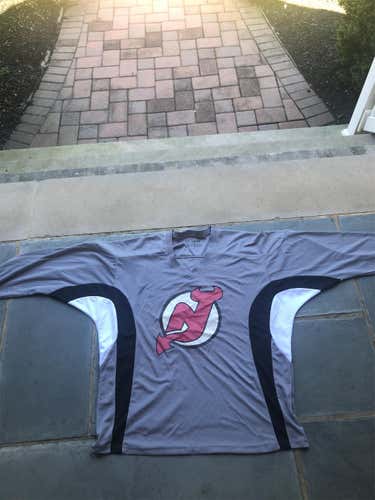New Gray Large New Jersey Devils Practice Jersey