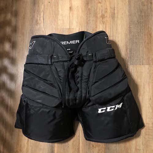 Black Used Medium CCM Premier Hockey Goalie Pants