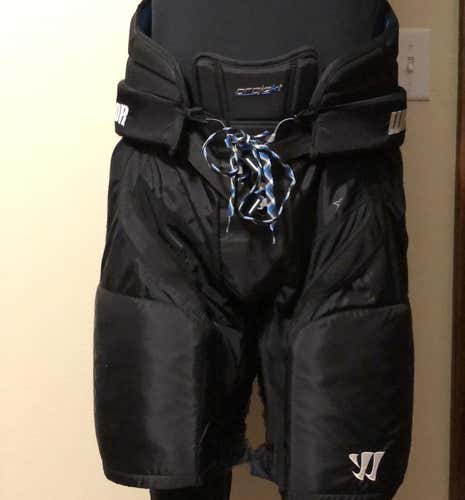 Black Used Medium Warrior Hockey Pants