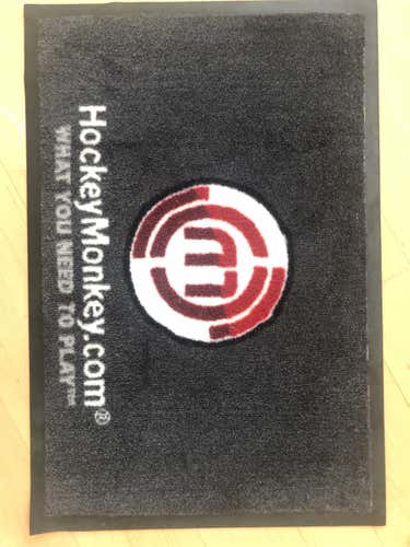 Black Hockey Monkey Skate Mat