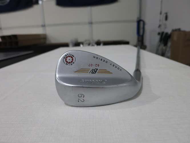 Titleist 2009 Spin-Milled Vokey Tour Chrome Lob Wedge - 62* - Steel - LH