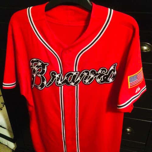 Red Unisex XL Majestic Jersey