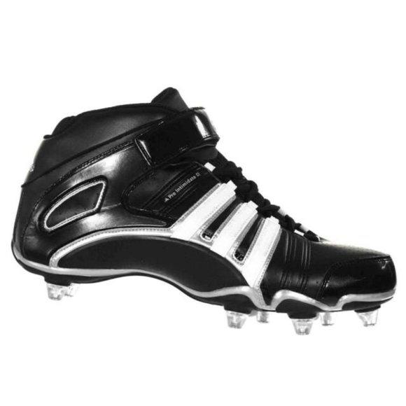 Black New Adult Men's Size 12 (Women's 13) Detachable Cleats Adidas Cleats PRO INTIMIDATE 2 D