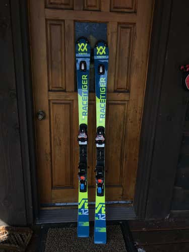 Women's 2018 157 Volkl WC SL Race Skis w/ comp 16 bindings