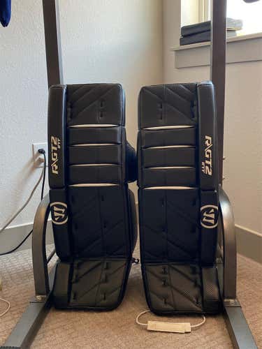 Black Weave New 32" Warrior Ritual GT2 Goalie Leg Pads