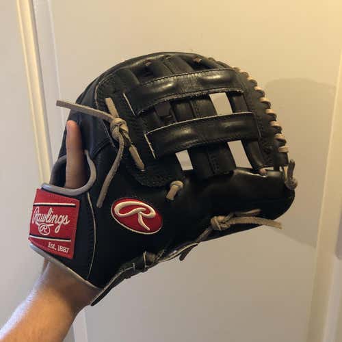 (Message Me First) Black Used Infield Heart of the Hide 11.75" Baseball Glove