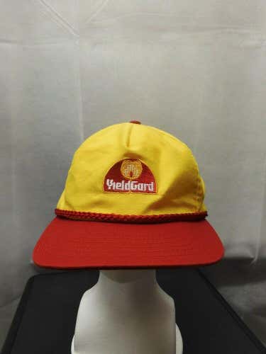 Vintage Yieldgard Yellow Leather Strap back Hat
