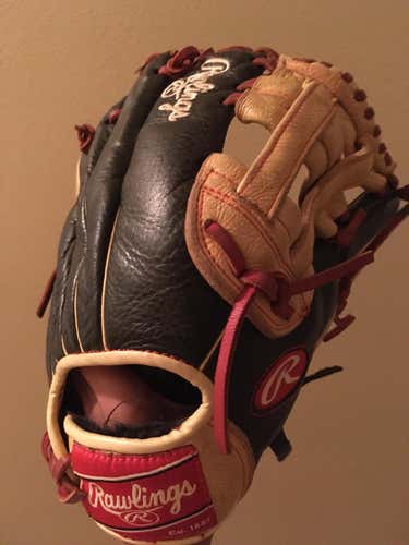 Blue Used Kid Pitch (9YO-13YO) Rawlings Infield Right Hand Throw Baseball Glove 12"