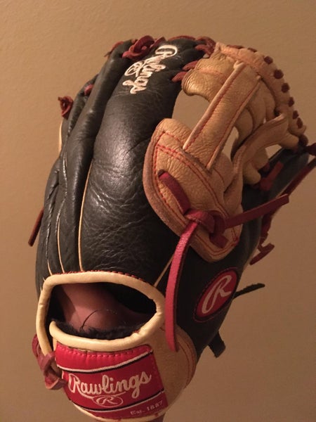 Blue Used Kid Pitch (9YO-13YO) Rawlings Infield Right Hand Throw Baseball Glove 12"