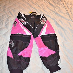 NWT - Maxdora EXL Motocross Pants, Black/Pink/White, Size 38