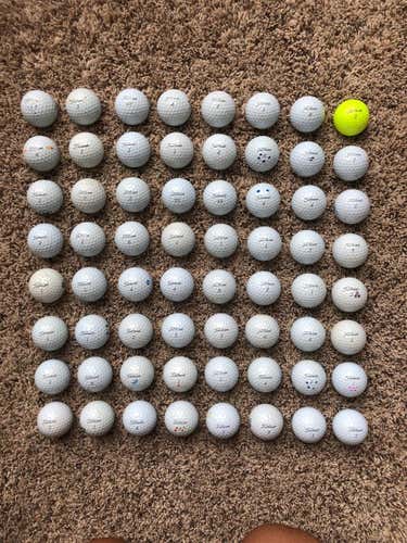 White Used Titleist Pro V1 72 Pack (6 Dozen) Balls