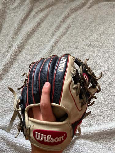 Black Used Infield A2000 11.5" Baseball Glove