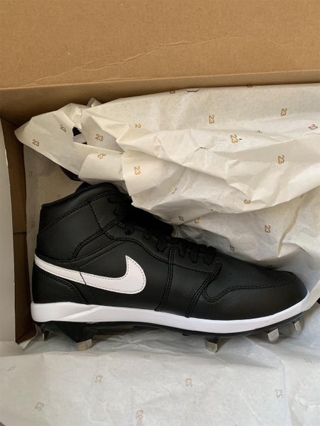Black Nike Metal Baseball Cleats New Size 8.0 (Women's 9.0) Nike