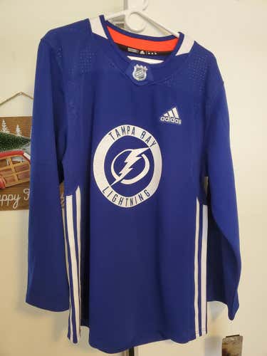 Tampa Blue New Adult Men's Size 46 Adidas Jersey