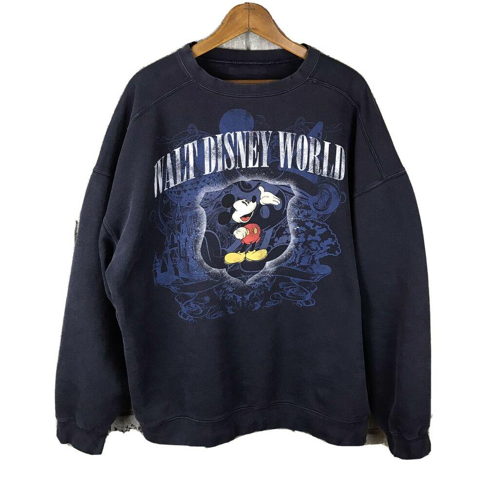 vintage mickey mouse smile pullover sweatshirt vintage 90s disney mickey mouse sweatshirt size x-large