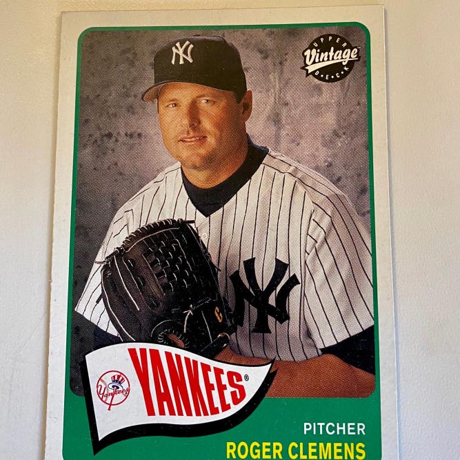 NM/MINT* ROGER CLEMENS- NEW YORK YANKEES MLB BASEBALL CARD 2003