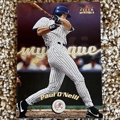 NM PAUL O'NEILL NEW YORK YANKEES MLB BASEBALL CARD (2000)