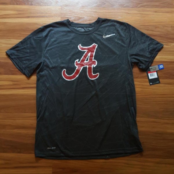 New NIKE Drifit Men's Alabama Crimson Tide Workout Training Running Shirt Size Large