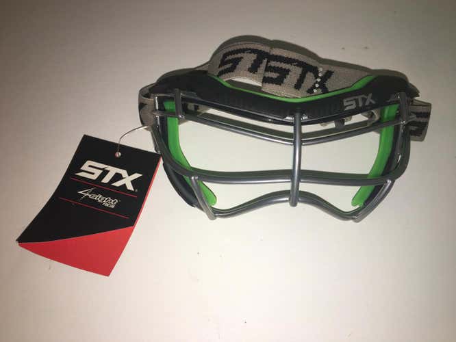 NEW w/ tags STX 4sight Focus Womens Girls lacrosse Goggles retail $39.99 BLACK/GREEN