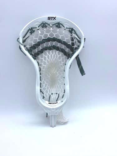 New FOGO STX Strung Duel Head- White with Green Lacing