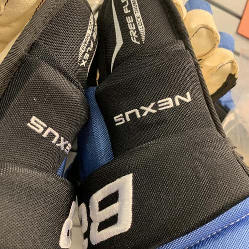 Blue New Bauer Nexus 14"  Gloves