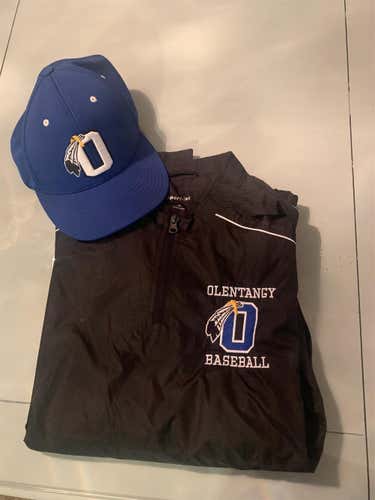 Olentangy(OH) Baseball 1/4 Zip Jacket And team Hat