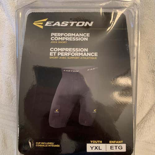 Black Youth XL Easton Hockey Jock (Brand new) (Cup Included)