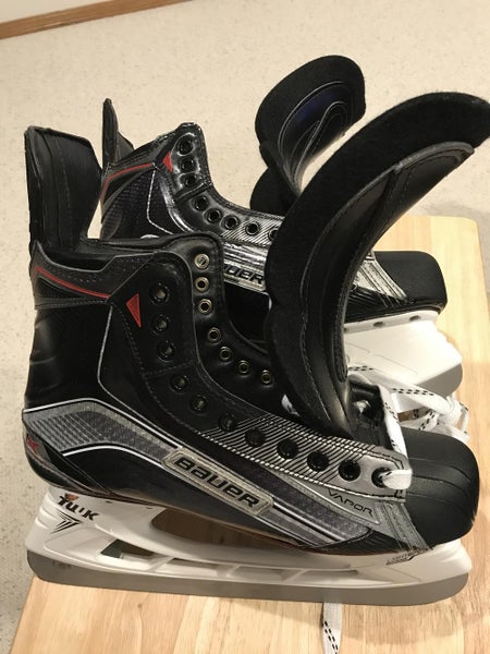 New CUSTOM Senior Bauer Vapor 1X Hockey Skates E Width (wide) Size 10.75 E RIGHT 11.0 E LEFT