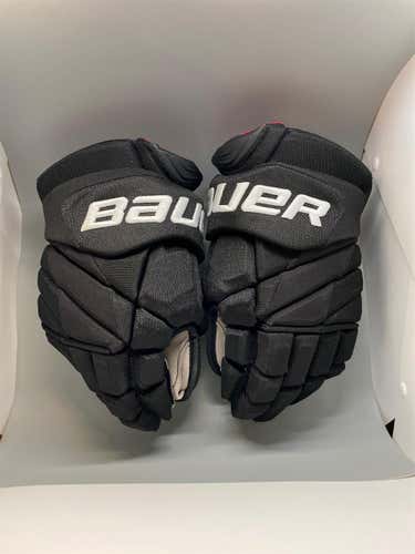 Black New Bauer Vapor 1X Pro Lite 14" Pro Stock Gloves