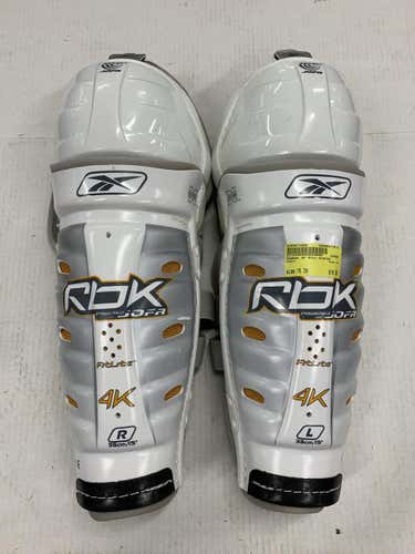 Used Reebok 4k 15" Ice Hockey Shin Guards