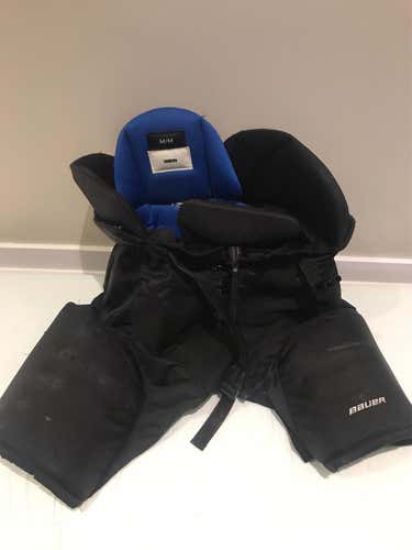 Black Used Medium Bauer Nexus 1N  Hockey Pants