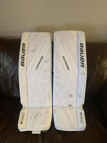 Used 36+1 Bauer S190 Goalie Leg Pads