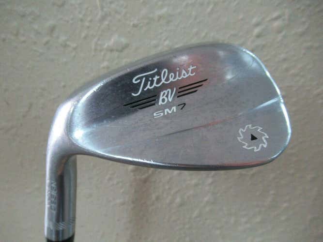 NICE TITLEIST VOKEY TOUR CHROME SM7 F GRIND 52* GAP WEDGE STEEL WEDGE FLEX