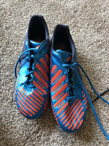Blue/Orange Used Men's Size 9.0 (Women's 10) Adidas Predator LZ Cleats