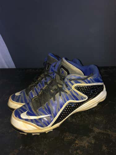 Blue Used Nike Swingman Molded Baseball Cleats