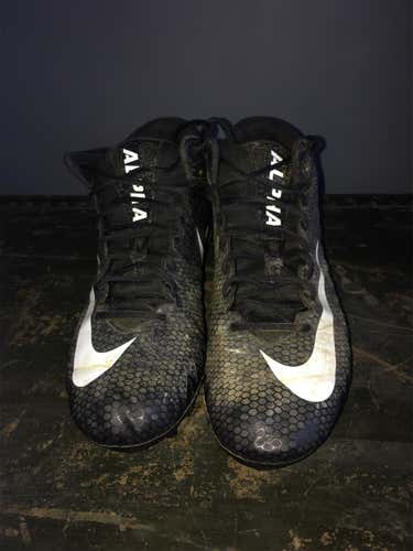 Black Men's Nike Alpha Menace Football Cleats