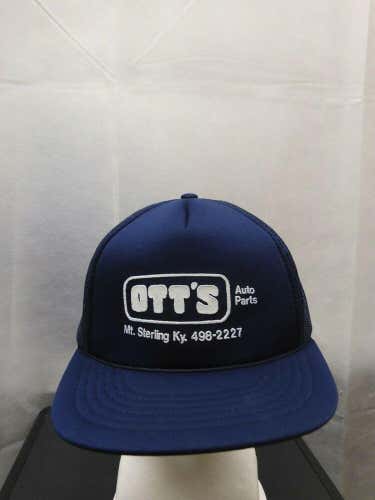 Vintage Ott's Autoparts Mesh Trucker Snapback Hat