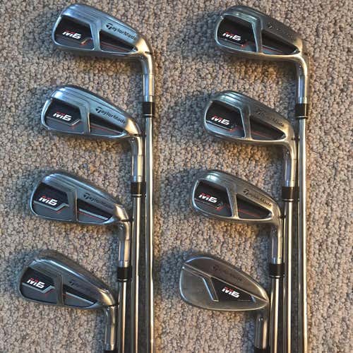 Used Right Handed M6 Stiff Flex Steel Shaft Iron Set