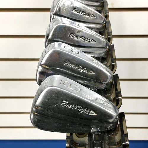 Used First Flight Ftd Mens Right Iron Set 2i-9i Steel Stiff