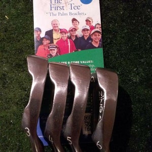 Ping Zing 2 Karsten Orange Dot Irons set (3-6 Irons) JZ Steel shafts